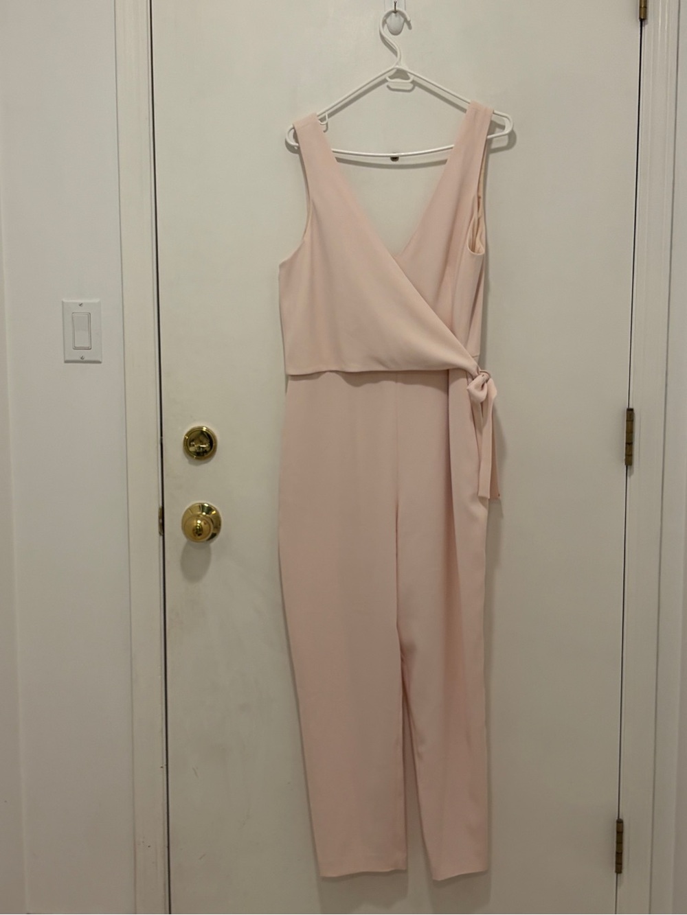 Club Monaco Pale Blush Wrap Jumpsuit